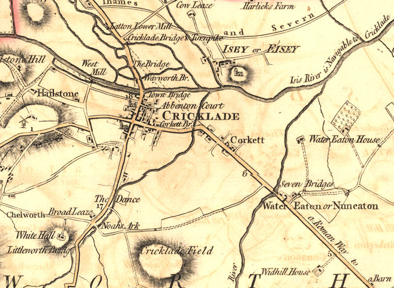 From Andrews’ and Dury’s Map of Wiltshire, 1810