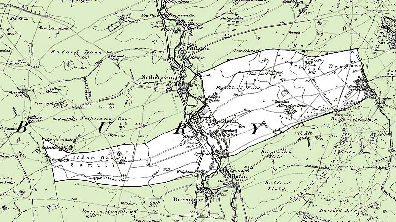 Map of the Civil Parish of Figheldean