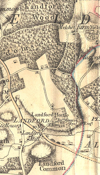From Andrews’ and Dury’s Map of Wiltshire, 1810
