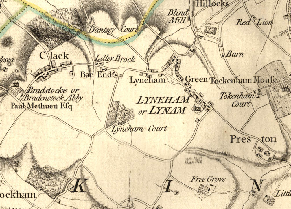 From Andrews’ and Dury’s Map of Wiltshire, 1773