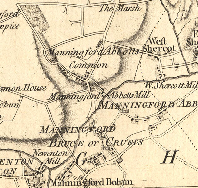 From Andrews’ and Dury’s Map of Wiltshire, 1773