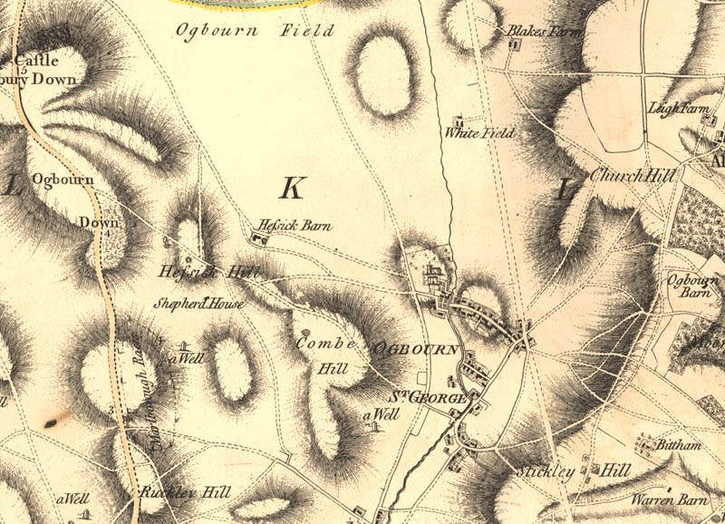 From Andrews’ and Dury’s Map of Wiltshire, 1810