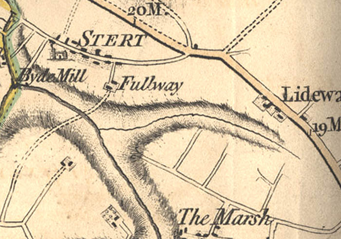 From Andrews’ and Dury’s Map of Wiltshire, 1810