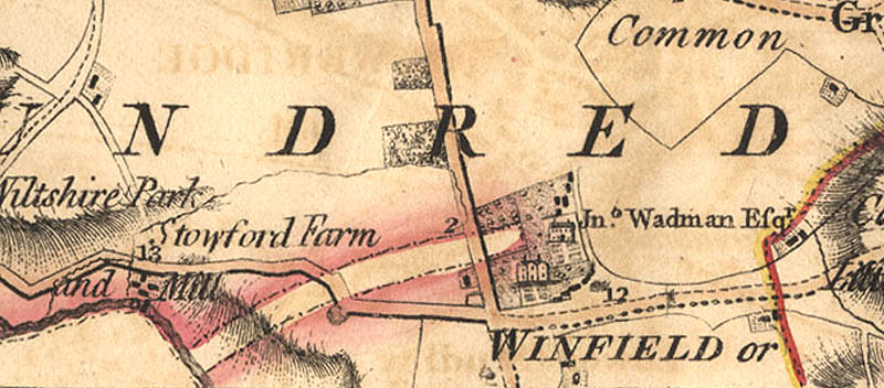 From Andrews’ and Dury’s Map of Wiltshire, 1810