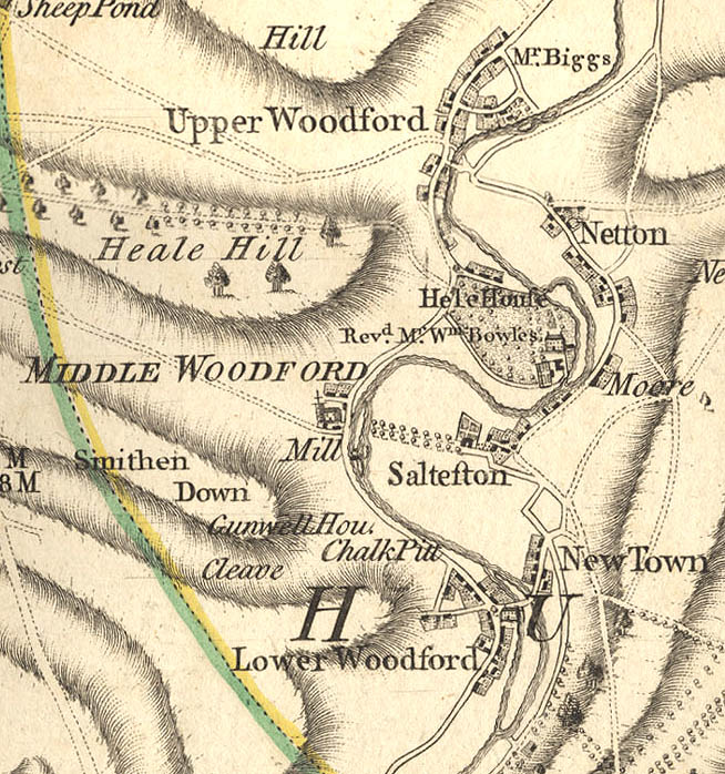 From Andrews’ and Dury’s Map of Wiltshire, 1773